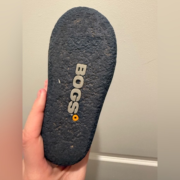 Bogs Kids' Blue and Orange Waterproof Insulated Dinosaur Snow Boots 8 - Picture 3 of 9